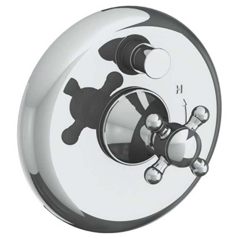 Watermark 313-P90-AX York Wall Mounted Pressure Balance Shower Trim With Diverter 7 Diameter