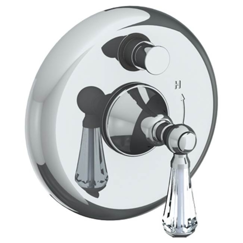 Watermark 313-P90-SW York Wall Mounted Pressure Balance Shower Trim With Diverter 7 Diameter