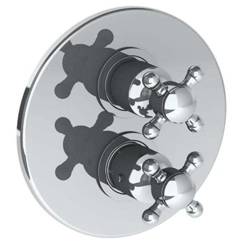 Watermark 313-T20-AX York Wall Mounted Thermostatic Shower Trim With Built-In Control 7-1/2