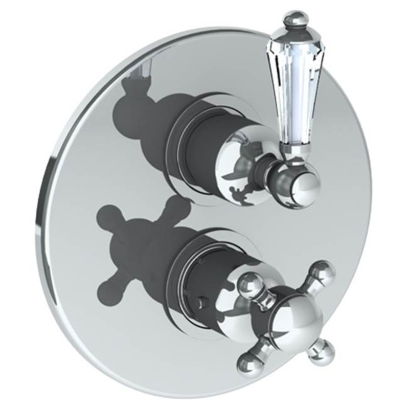 Watermark 313-T20-SW York Wall Mounted Thermostatic Shower Trim With Built-In Control 7-1/2