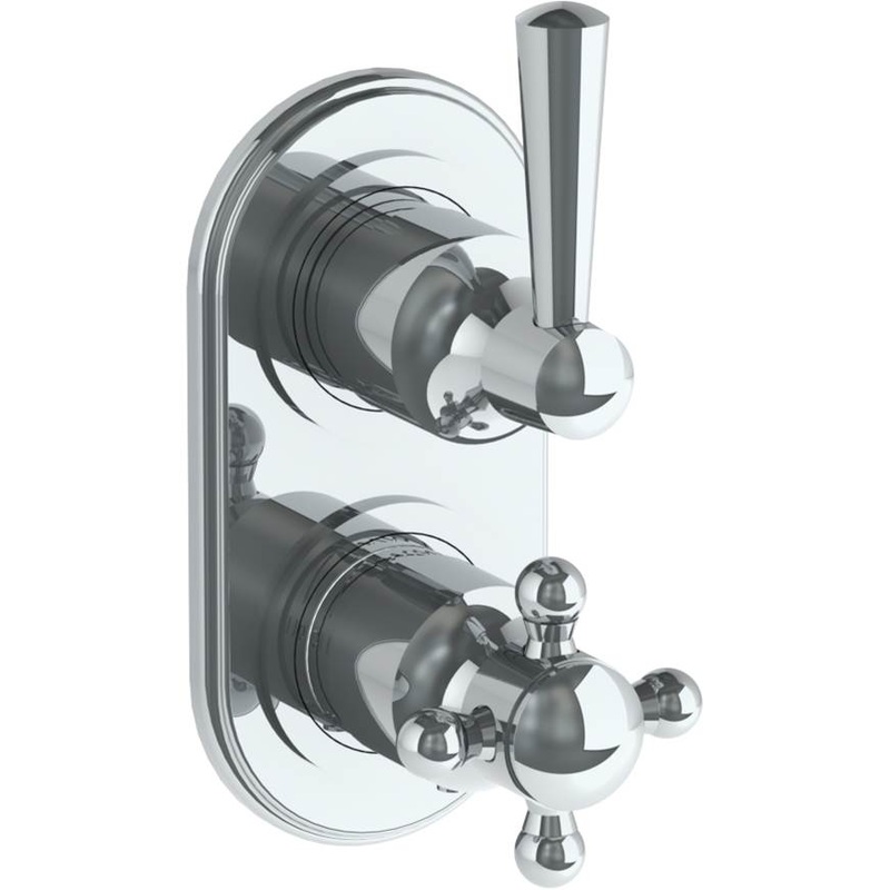 Watermark 313-T25-Y2 York Wall Mounted Mini Thermostatic Shower Trim With Built-In Control 3-1/2 X 6-1/4.