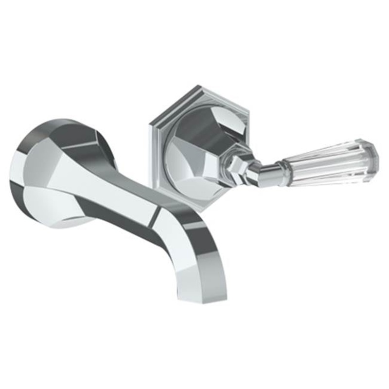 Watermark 314-1.2-CRY4 Beverly Wall Mounted 2 Hole Lavatory Set With 6 3/4 CTC  Spout