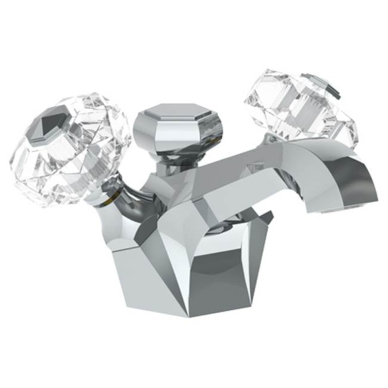 Watermark 314-1-CRY5 Beverly Deck Mounted 2 Handle Monoblock Lavatory Mixer