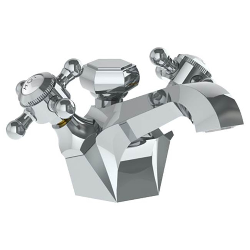 Watermark 314-1-XX Beverly Deck Mounted 2 Handle Monoblock Lavatory Mixer