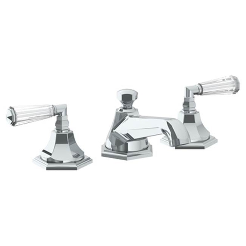 Watermark 314-2-CRY4 Beverly Deck Mounted 3 Hole Lavatory Set