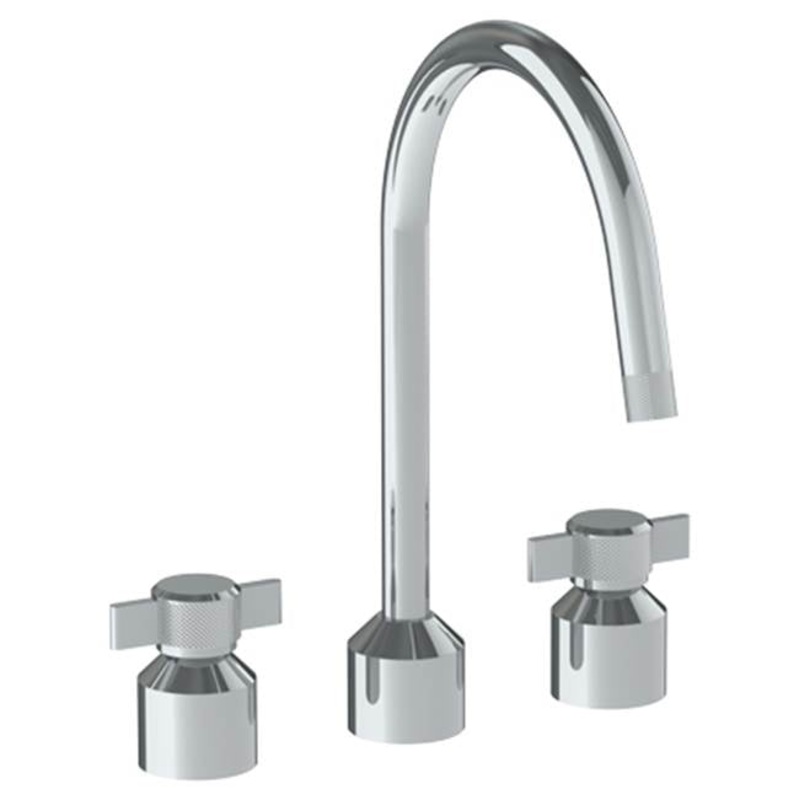 Watermark 25-7G-IN16 Urbane Deck Mounted 3 Hole Kitchen Set With Gooseneck Spout