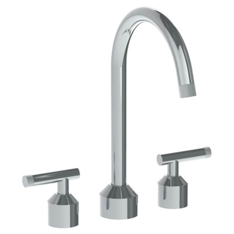 Watermark 25-8G-IN14 Urbane Deck Mounted 3 Hole Bath Set With Gooseneck Spout