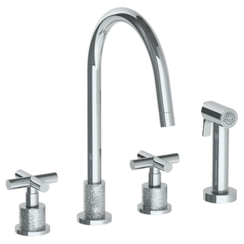 Watermark 27-7.1-CL15 Sense Deck Mounted 4 Hole Kitchen Set – Includes Side Spray