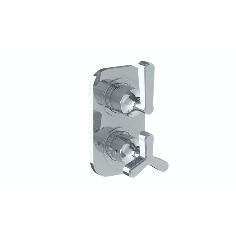 Watermark 29-T25-TR15 Transitional Wall Mounted Mini Thermostatic Shower Trim With Built-In Control 3-1/2 X 6-1/4.