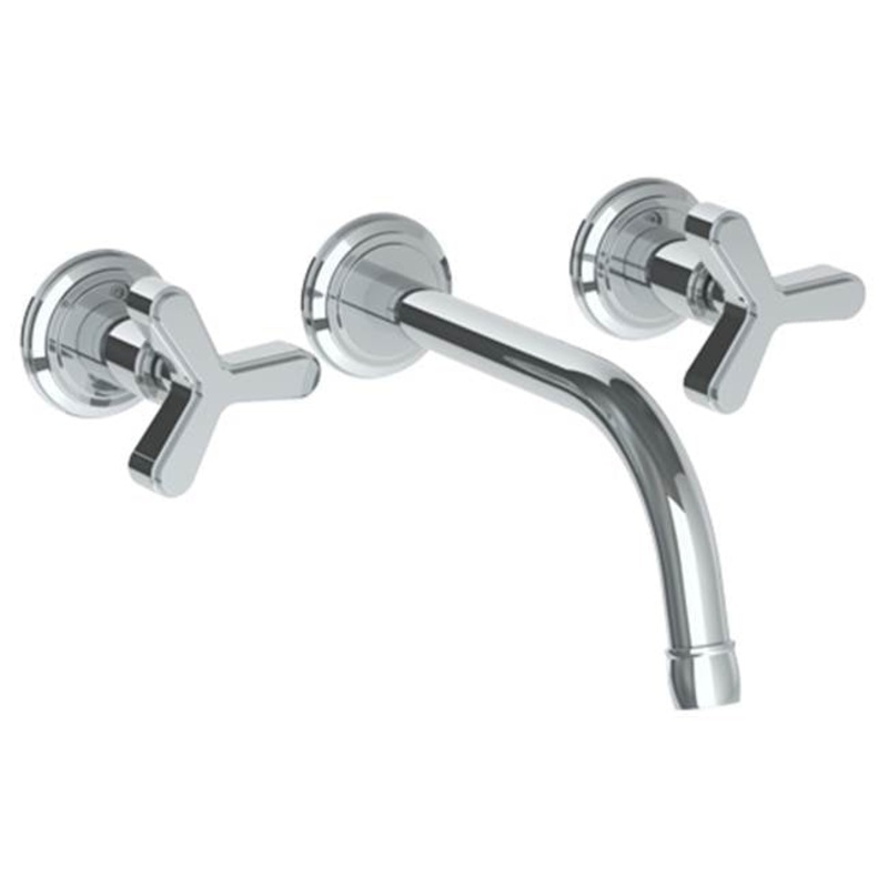 Watermark 30-2.2-TR25 Anika Wall Mounted 3 Hole Lavatory Set With 8 1/8 CTC  Spout