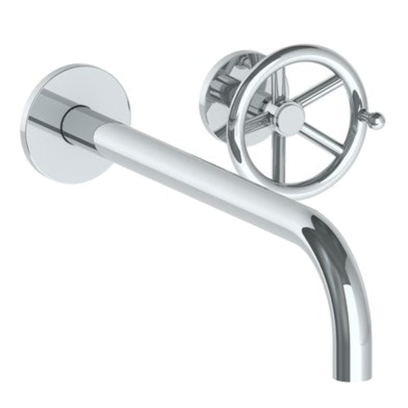 Watermark 31-1.2L-BKA1 Brooklyn Wall Mounted 2 Hole Lavatory Set With 11 7/8 Spout