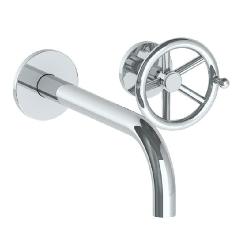Watermark 31-1.2M-BKA1 Brooklyn Wall Mounted 2 Hole Lavatory Set With 8 3/4 Spout