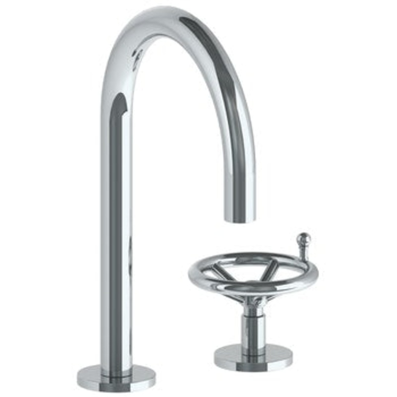 Watermark 31-1.3G-BKA1 Brooklyn Deck Mounted 2 Hole Extended Gooseneck Lavatory Set