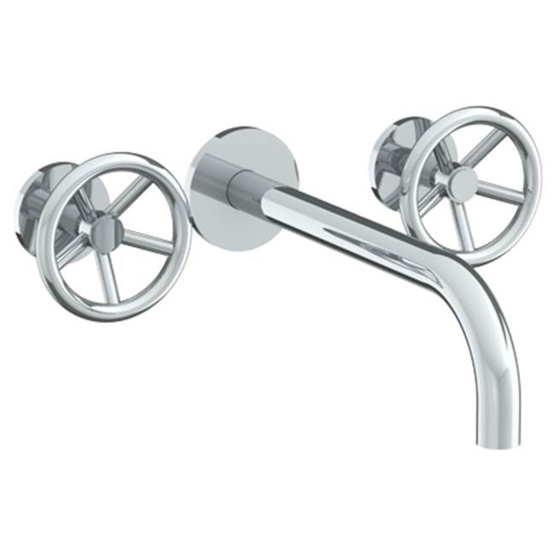 Watermark 31-2.2L-BK Brooklyn Wall Mounted 3 Hole Lavatory Set With 11 7/8 Spout