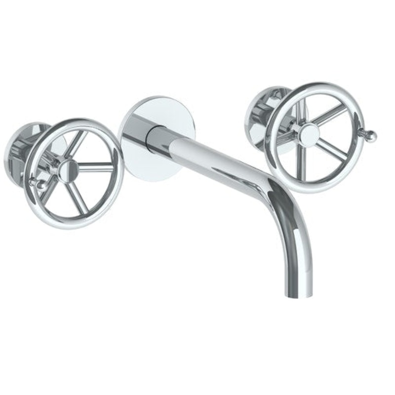 Watermark 31-2.2M-BKA1 Brooklyn Wall Mounted 3 Hole Lavatory Set With 8 3/4 Spout