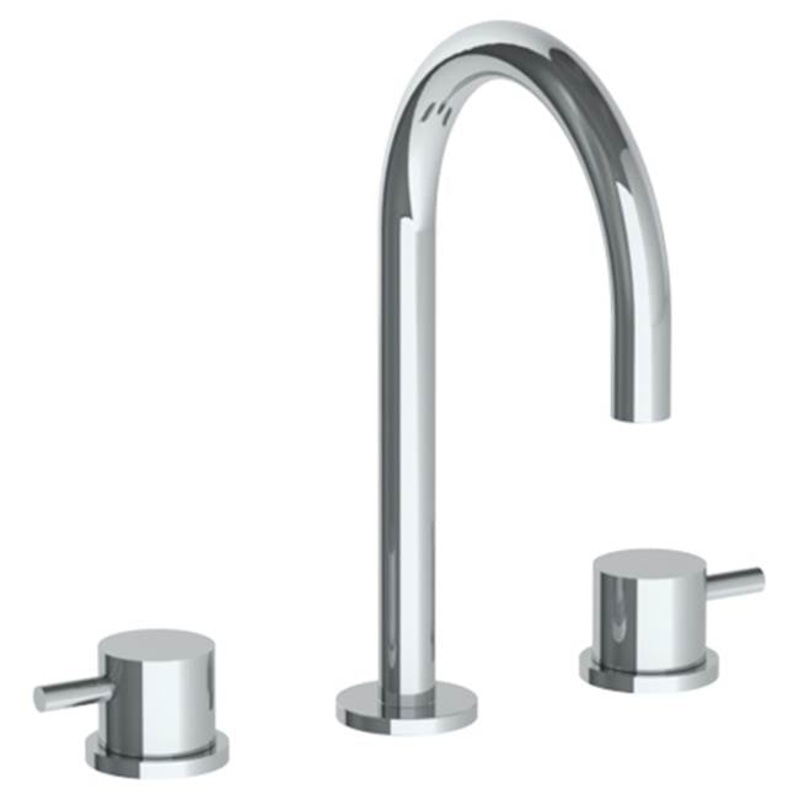 Watermark 22-2-TIB Titanium Deck Mounted 3 Hole Gooseneck Lavatory Set