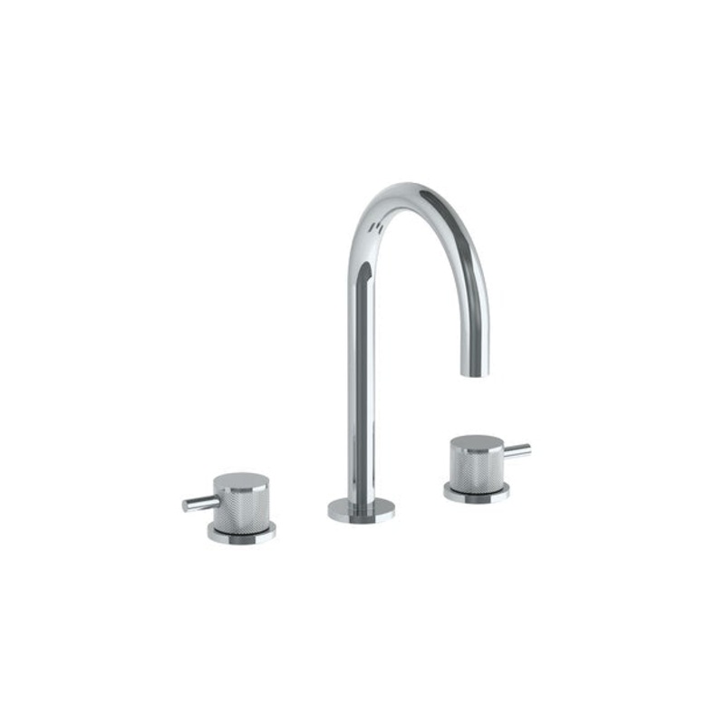 Watermark 22-2-TIC Titanium Deck Mounted 3 Hole Gooseneck Lavatory Set