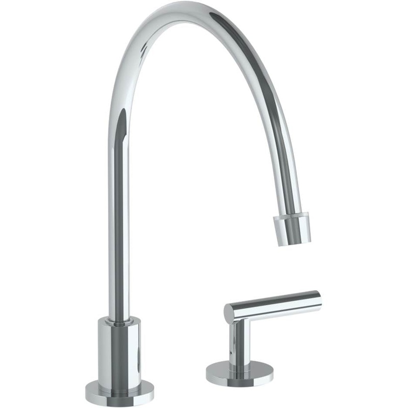 Watermark 23-7.1.3EG-L8 Loft 2.0 Deck Mounted 2 Hole Extended Gooseneck Kitchen Faucet