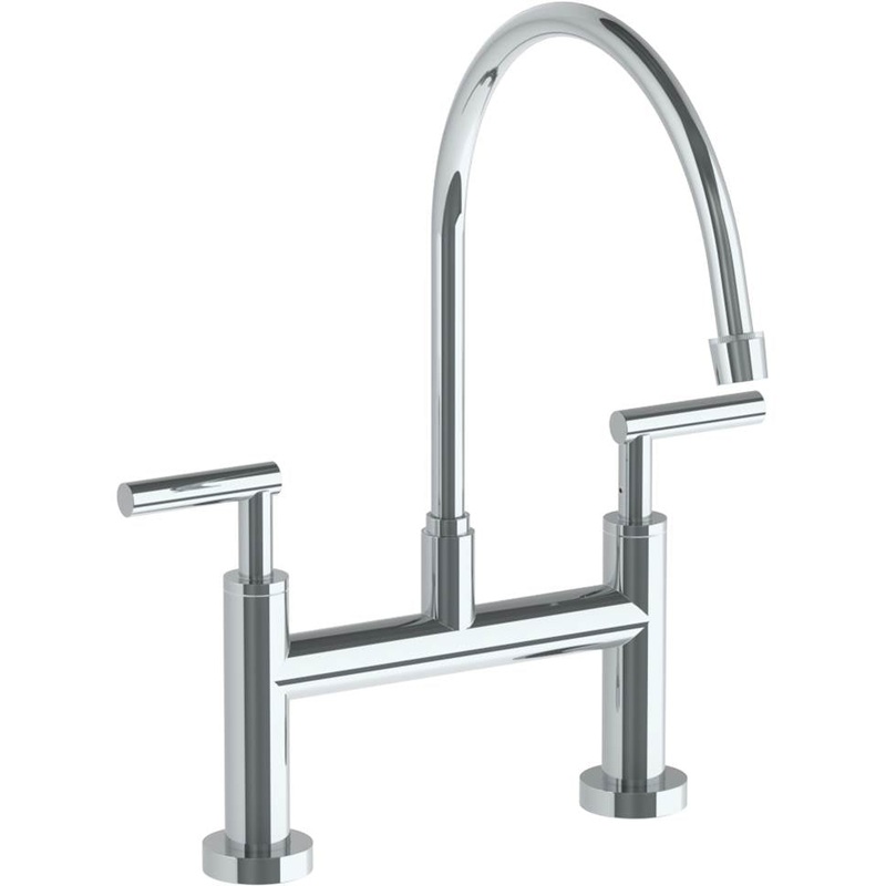 Watermark 23-7.5EG-L8 Loft 2.0 Deck Mounted Bridge Extended Gooseneck Kitchen Faucet