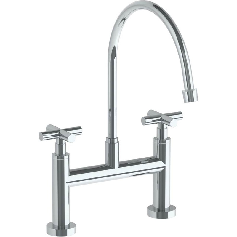 Watermark 23-7.5EG-L9 Loft 2.0 Deck Mounted Bridge Extended Gooseneck Kitchen Faucet