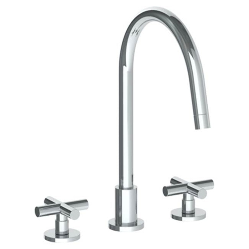 Watermark 23-7G-L9 Loft 2.0 Deck Mounted 3 Hole Gooseneck Kitchen Faucet