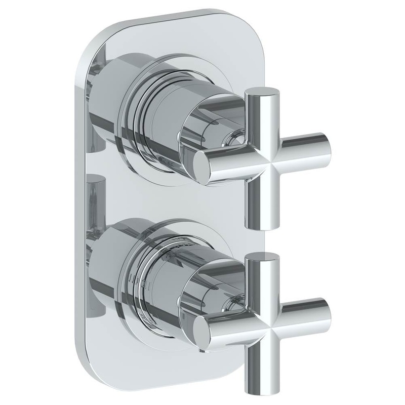 Watermark 23-T25-L9 Loft 2.0 Wall Mounted Mini Thermostatic Shower Trim With Built-In Control 3-1/2 X 6-1/4.