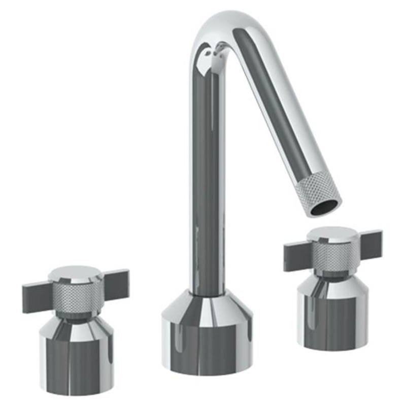 Watermark 25-8-IN16 Urbane Deck Mounted 3 Hole Bath Set With Angled Spout