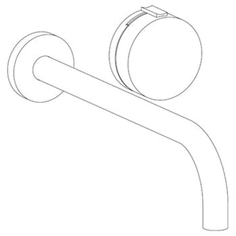 Watermark 21-1.2L-E2xx Elements Wall Mounted 2 Hole Lavatory Set With 11 7/8 Spout