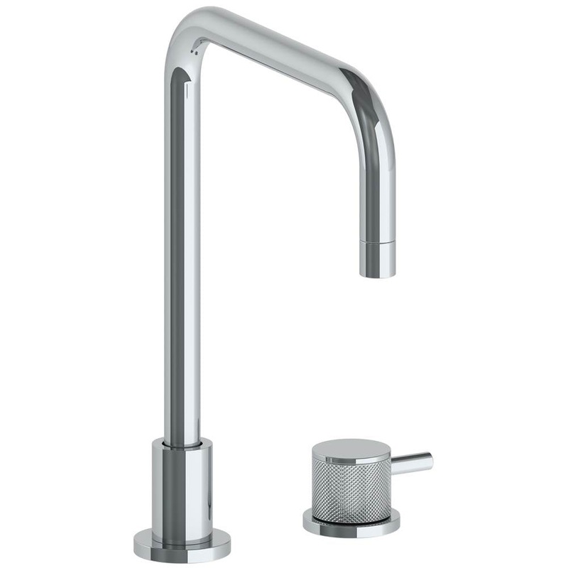 Watermark 22-7.1.3-TIC Titanium Deck Mounted 2 Hole Square Top Kitchen Faucet