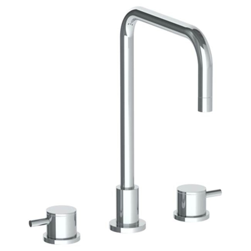 Watermark 22-7-TIB Titanium Deck Mounted 3 Hole Square Top Kitchen Faucet
