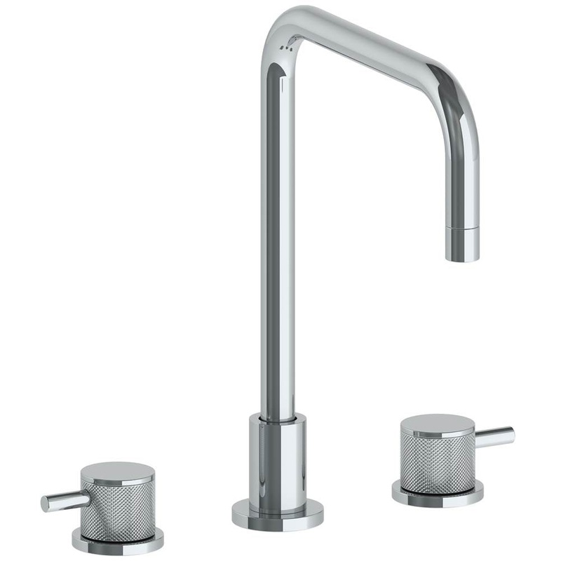 Watermark 22-7-TIC Titanium Deck Mounted 3 Hole Square Top Kitchen Faucet