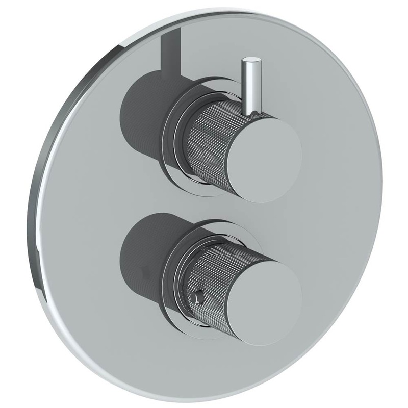 Watermark 22-T20-TIC Titanium Wall Mounted Thermostatic Shower Trim With Built-In Control 7-1/2 Diameter