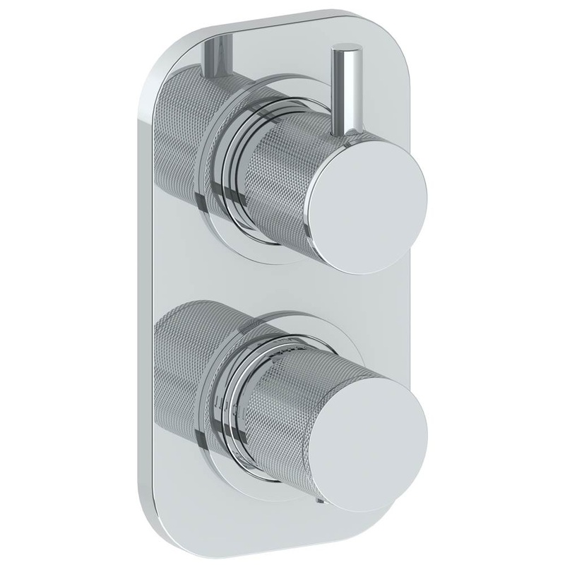Watermark 22-T25-TIC Titanium Wall Mounted Mini Thermostatic Shower Trim With Built-In Control 3-1/2 X 6-1/4.