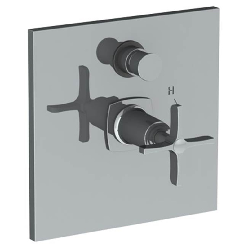 Watermark 115-P90-MZ4 H-Line Wall Mounted Pressure Balance Shower Trim With Diverter 7 Diameter