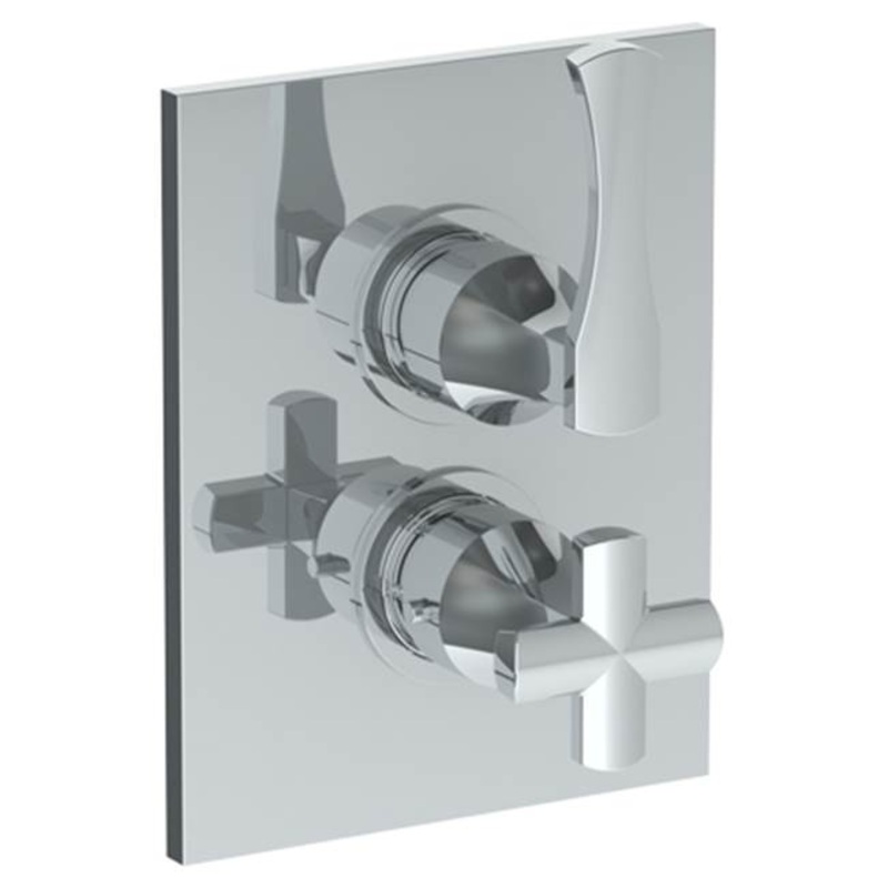 Watermark 125-T20-BG4 Chelsea Wall Mounted Thermostatic Shower Trim With Built-In Control 7-1/2