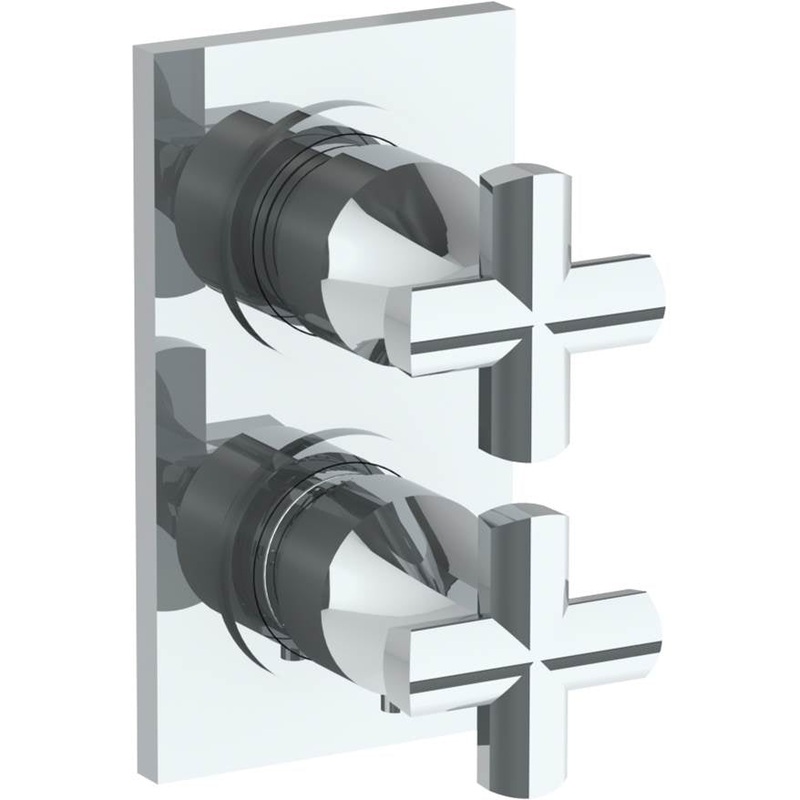 Watermark 125-T25-BG5 Chelsea Wall Mounted Mini Thermostatic Shower Trim With Built-In Control 3-1/2 X 6-1/4.
