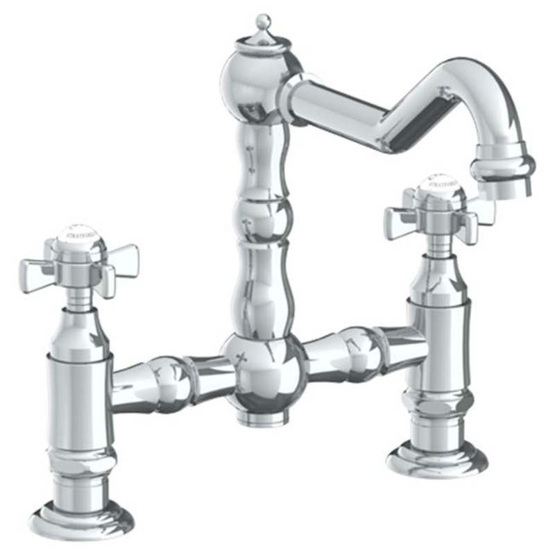 Watermark 206-7.5-S1 Paris Deck Mounted Bridge Kitchen Faucet