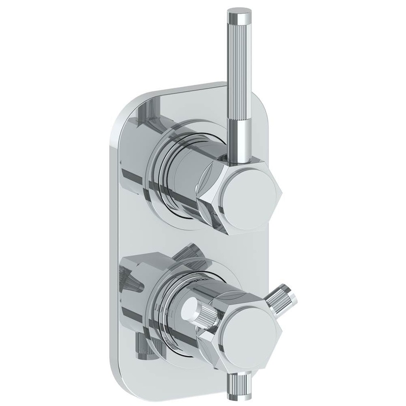 Watermark 111-T25-SP4 Sutton Wall Mounted Mini Thermostatic Shower Trim With Built-In Control 3-1/2 X 6-1/4.