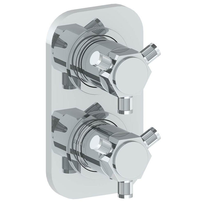 Watermark 111-T25-SP5 Sutton Wall Mounted Mini Thermostatic Shower Trim With Built-In Control 3-1/2 X 6-1/4.