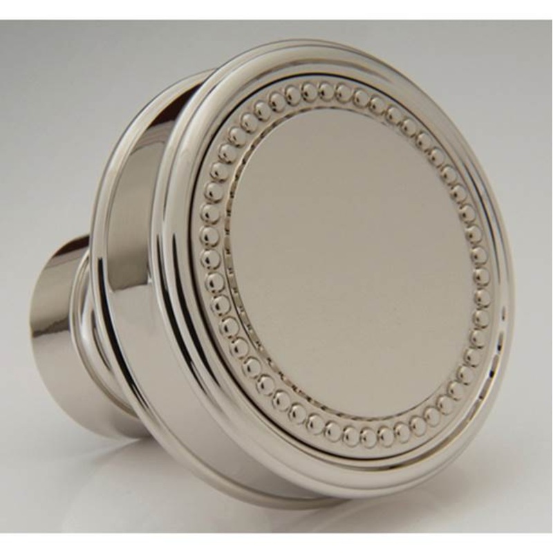 Water Street 8401E Decorative 1 – 1/2” Bead Flat Knob – Engraved