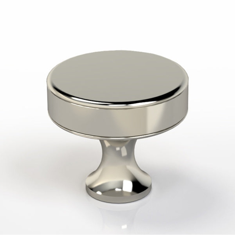 Water Street 8565DH Hudson 1 – 1/4” Diamond Flat Knob – Hammered