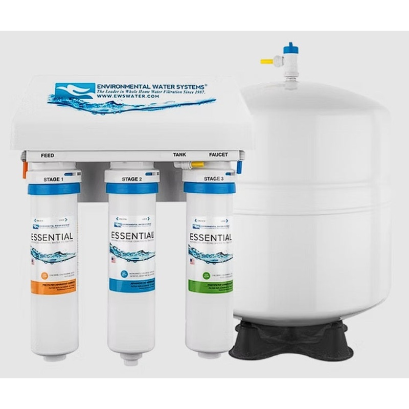 Environmental Water Systems RO3-UV EWS Essential Series Reverse Osmosis Under