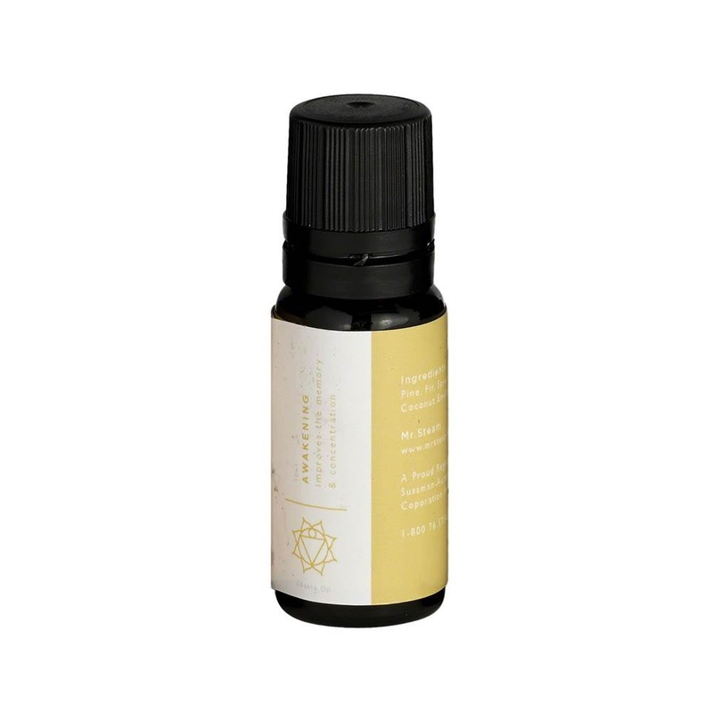 Mr. Steam 104008 Yellow Awakening Chakra Aroma Oil in 10 mL Bottle