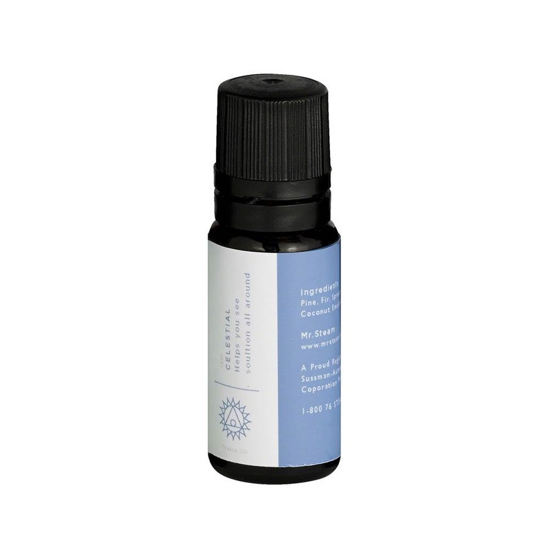 Mr. Steam 104010 Celestial Blue Chakra Aroma Oil in 10 mL Bottle