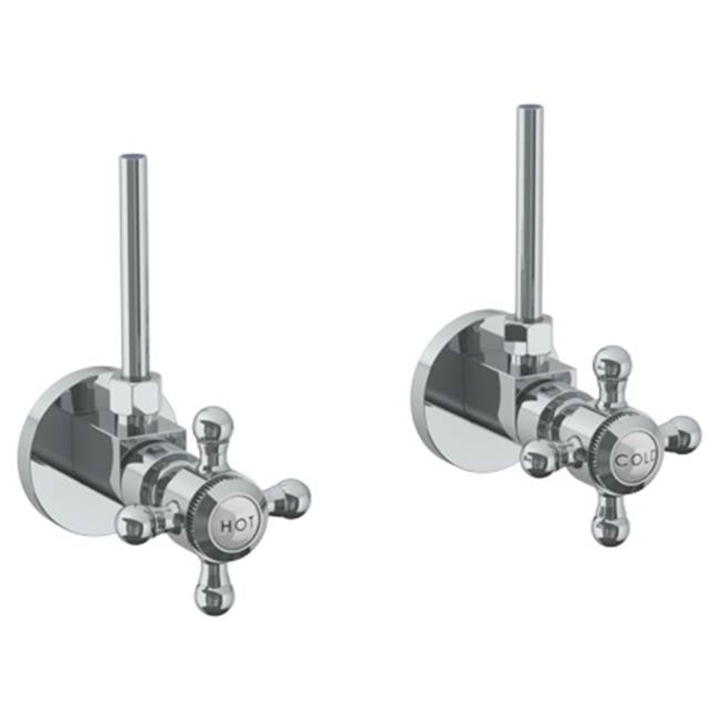 Watermark 321-MAS2-V Stratford Lavatory Angle Stop Kit -1/2 IPS X 3/8 Od Compression