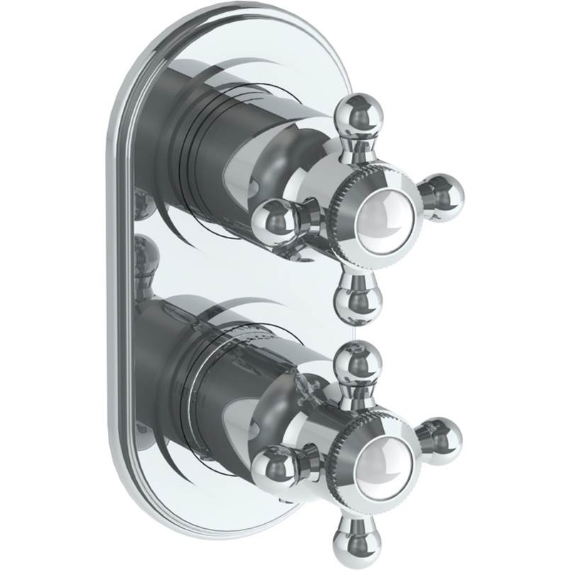 Watermark 321-T25-V Stratford Wall Mounted Mini Thermostatic Shower Trim With Built-In Control 3-1/2 X 6-1/4.