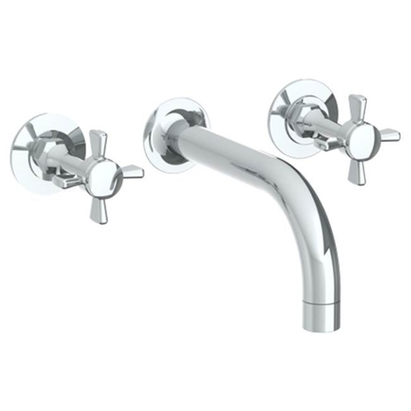 Watermark 34-2.2-B9M Haley Wall Mounted 3 Hole Lavatory Set With 7-1/2 CTC  Spout