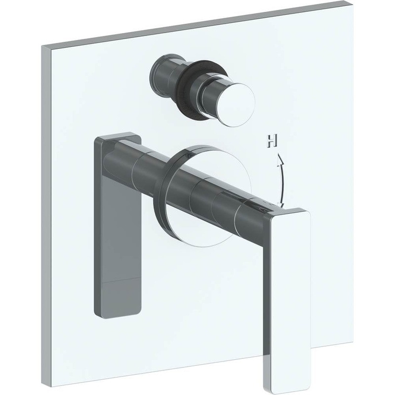 Watermark 70-P90-RNS4 Rainey Wall Mounted Pressure Balance Shower Trim With Diverter 7 Diameter