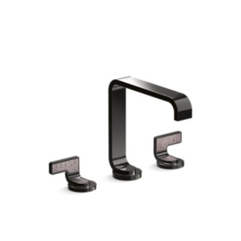 Kallista P34231-LDW Guise? widespread faucet standard spout light dusty wave lever handles