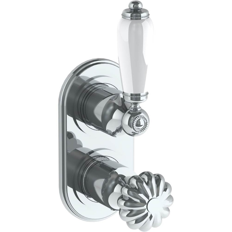 Watermark 180-T25-DD Venetian Wall Mounted Mini Thermostatic Shower Trim With Built-In Control 3-1/2 X 6-1/4.